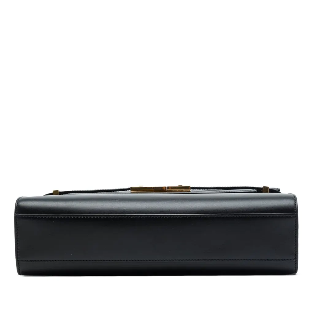 Saint Laurent Medium Smooth Calfskin Manhattan Shoulder Bag Black Leather Very good - Inside View