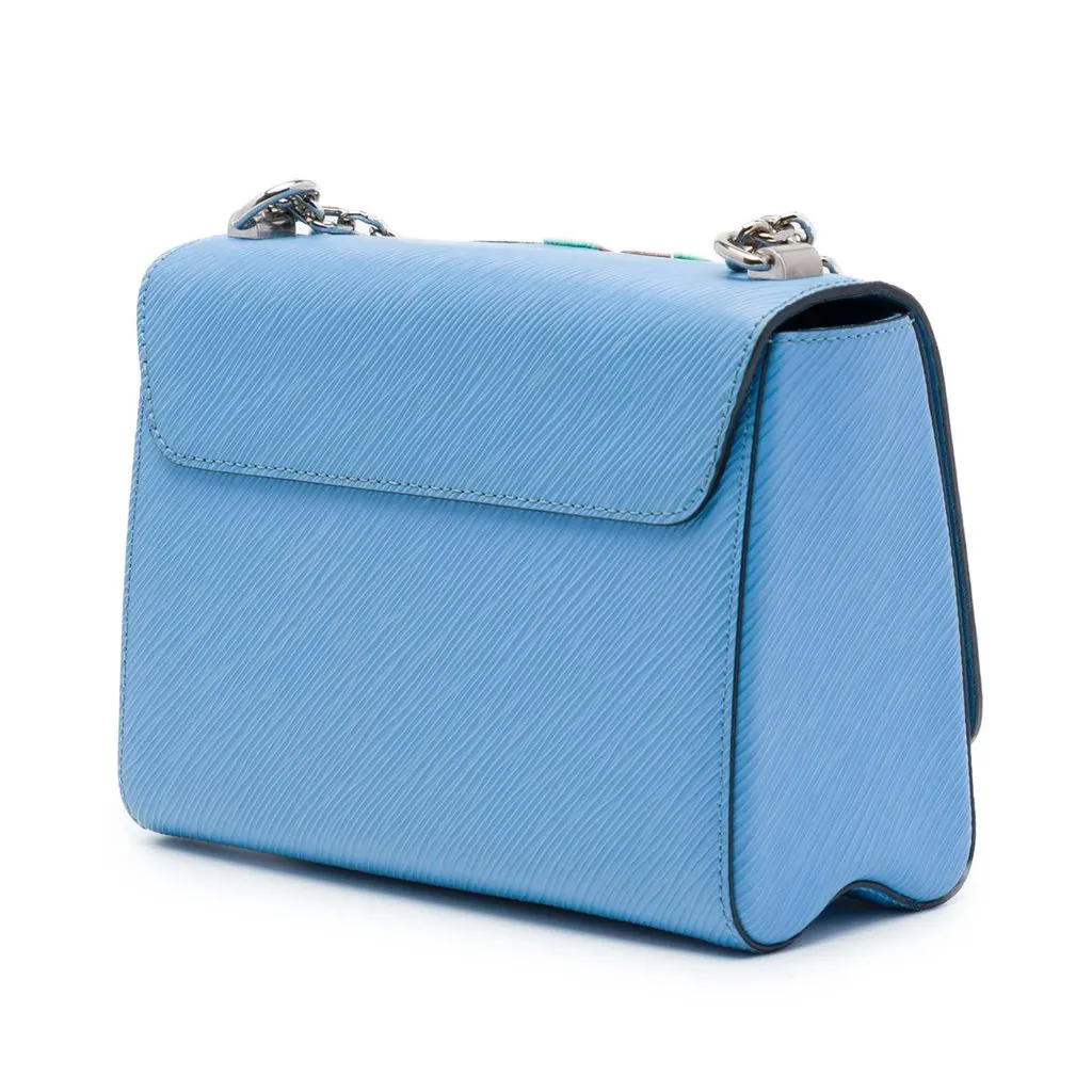 Louis Vuitton Epi Early Bird Twist MM Blue Leather Good - Back View