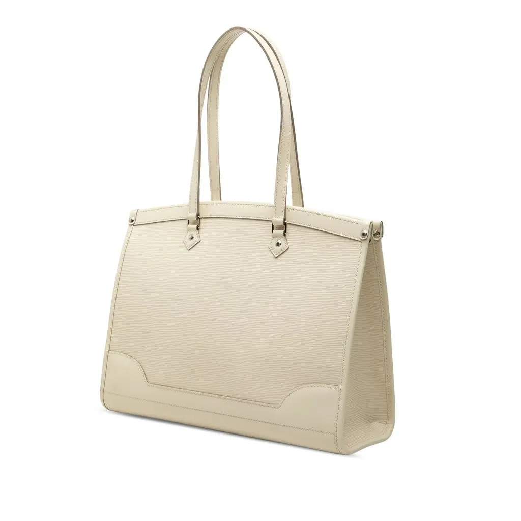 Louis Vuitton Epi Madeleine GM White Leather Very good - Back View