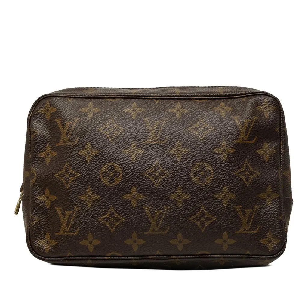 Louis Vuitton Monogram Trousse Toilette 23 Brown Canvas Good - Front View