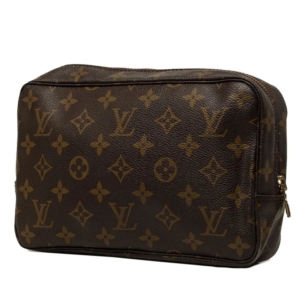 Louis Vuitton Monogram Trousse Toilette 23 Brown Canvas Good - Back View