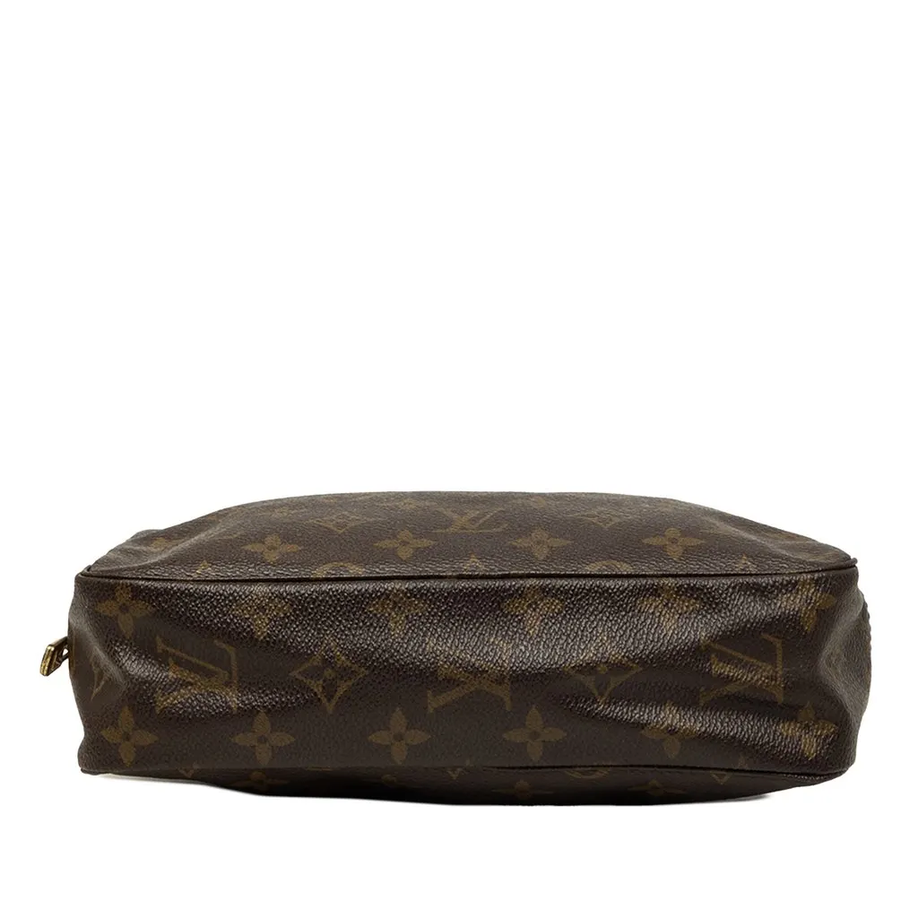 Louis Vuitton Monogram Trousse Toilette 23 Brown Canvas Good - Inside View