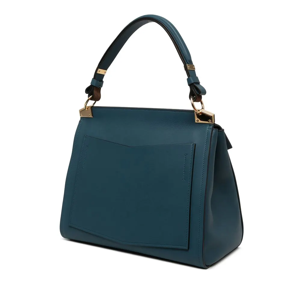 Givenchy Medium Leather Mystic Satchel Blue Leather Very good - Back View