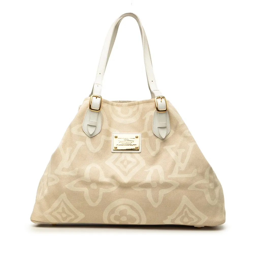 Louis Vuitton Monogram Tahitienne Cabas GM Beige Very good - Front View