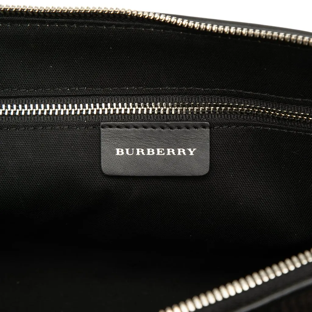 Burberry Supernova Check Wool Shoulder Bag Black Very good - Box View