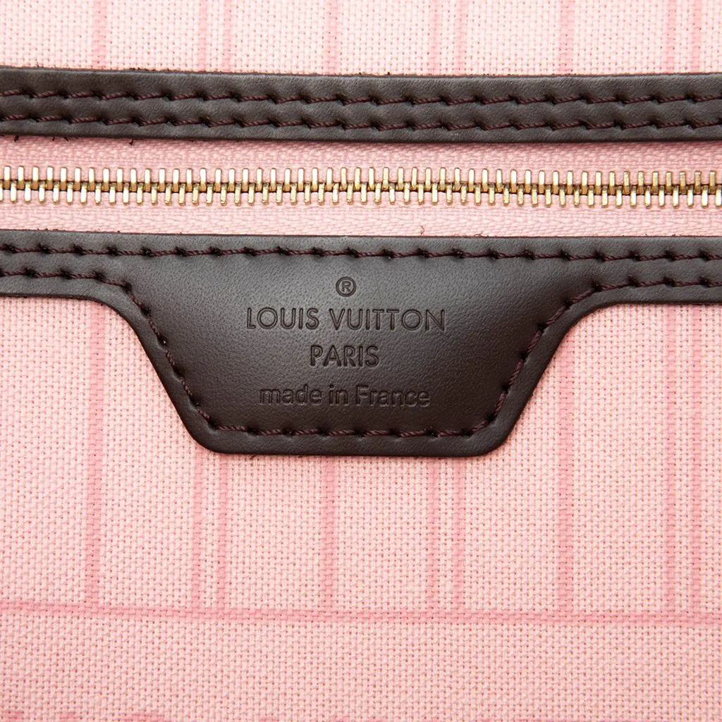 Louis Vuitton Damier Ebene Neverfull MM Brown Canvas Very good - Box View