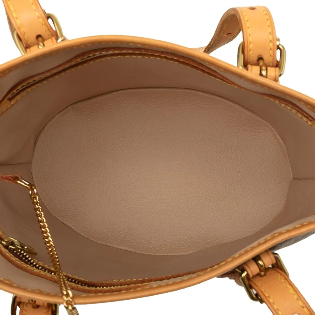 Louis Vuitton Monogram Petit Bucket Brown Canvas Very good - Model View