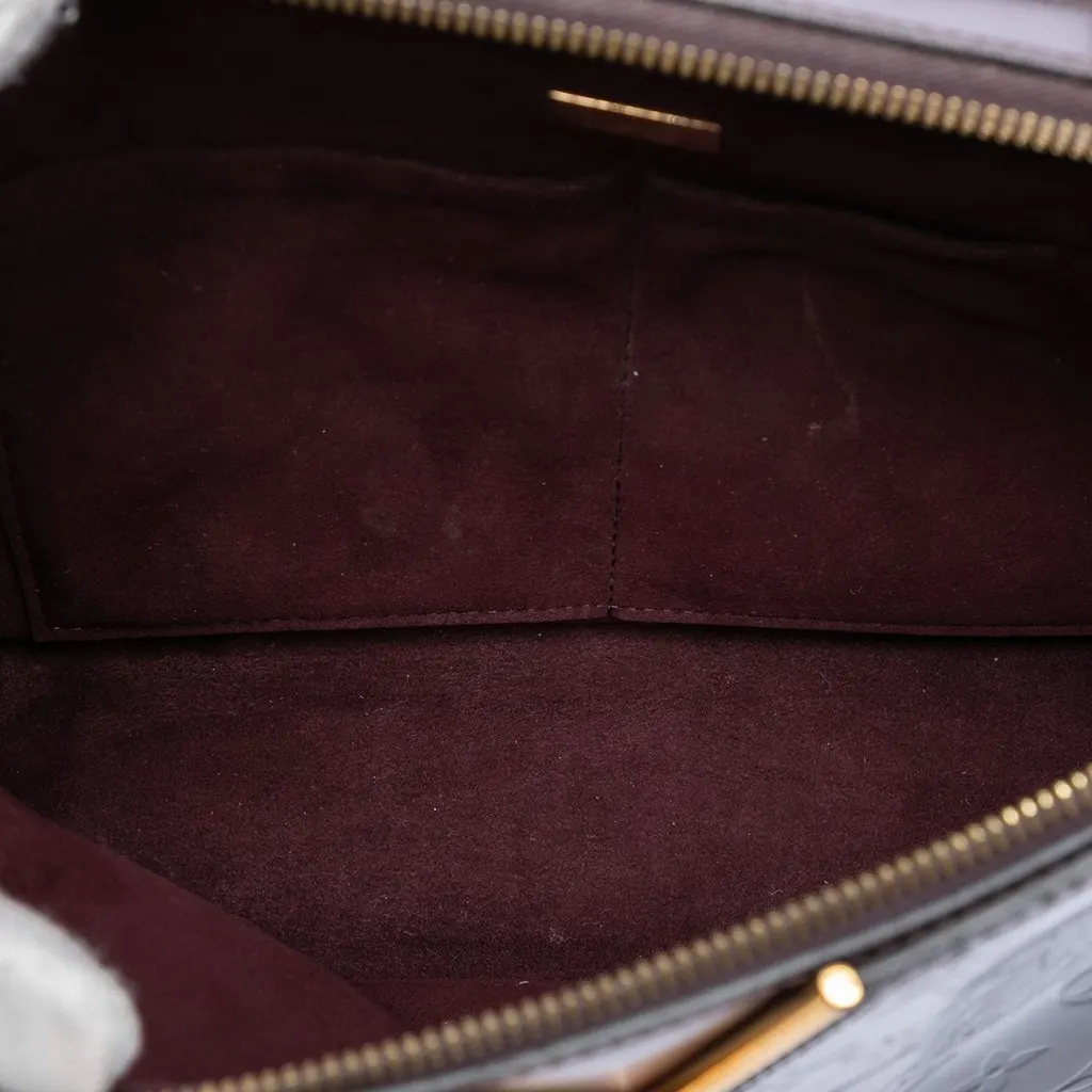 Louis Vuitton Monogram Vernis Melrose Purple Leather Very good - Model View