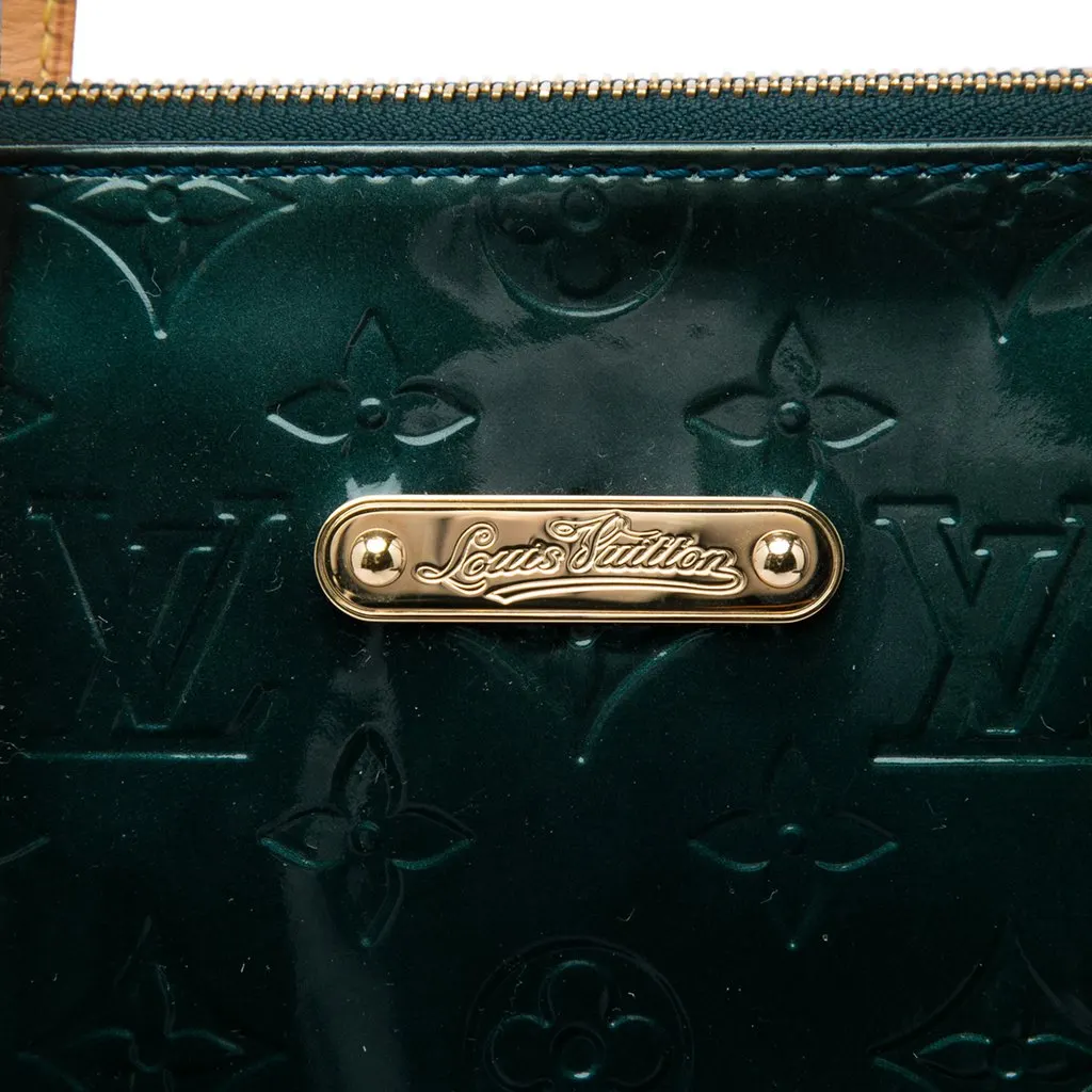 Louis Vuitton Monogram Vernis Bellevue GM Green Leather Very good - Box View