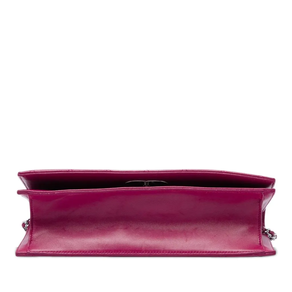 Chanel Quilted Lambskin 19 Clutch on Chain Pink Leather Very good - Inside View