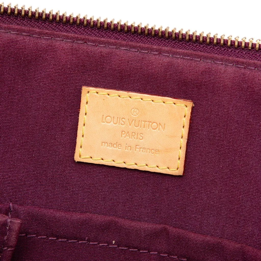 Louis Vuitton Monogram Vernis Bellevue PM Purple Leather Very good - Box View