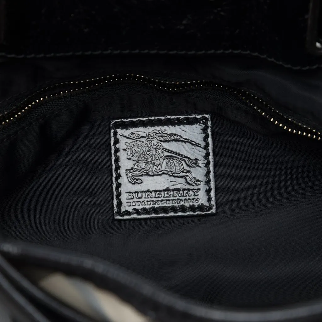 Burberry Beat Check Nylon Shoulder Bag MultiColor Polyamide Very good - Box View
