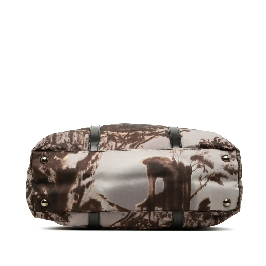 Prada Tessuto New York Street Templi Print Convertible Tote MultiColor Very good - Inside View