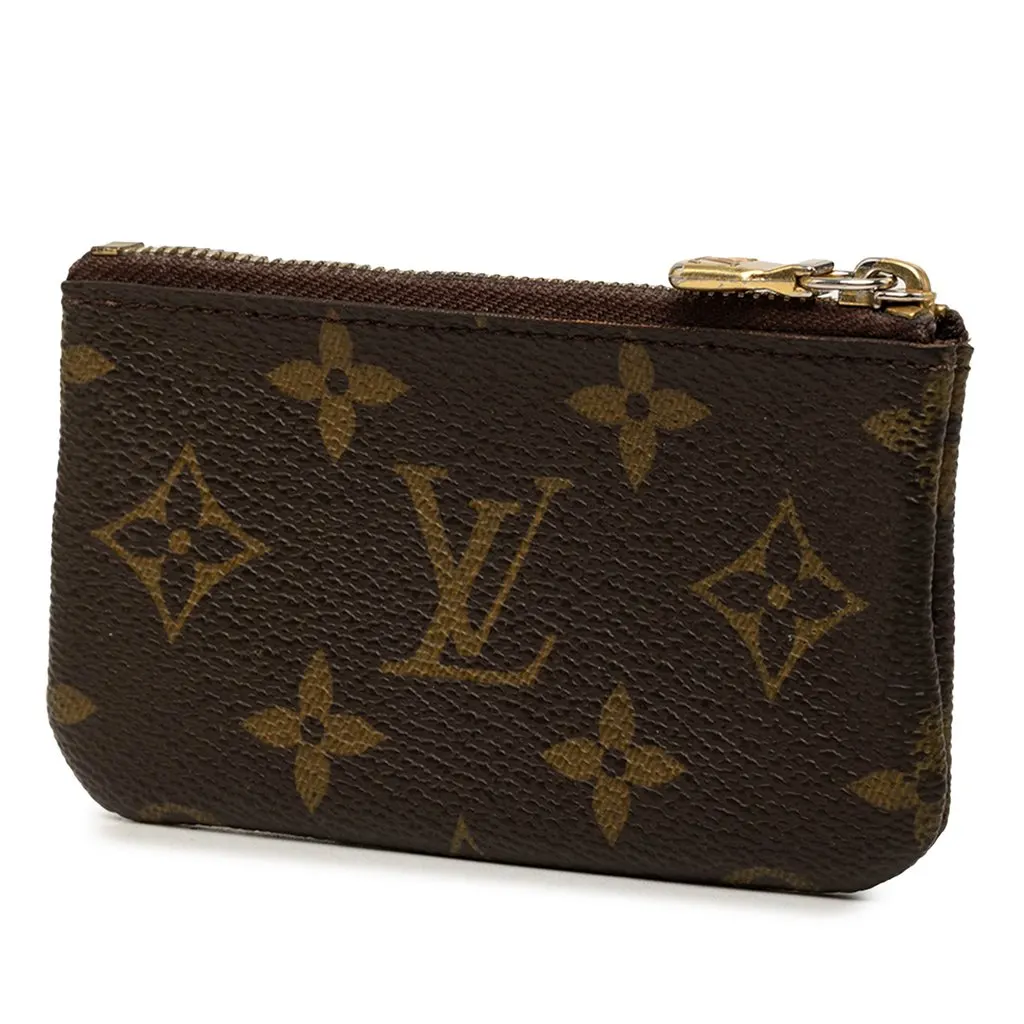 Louis Vuitton Monogram Key Pouch Brown Very good - Back View