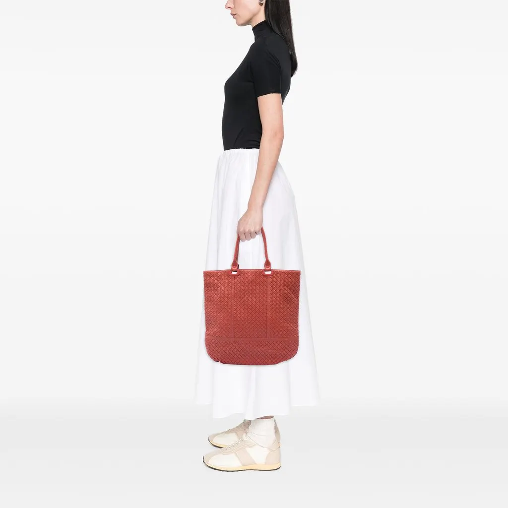 Bottega Veneta Nappa Intrecciato Tote Orange Leather Very good - Box View