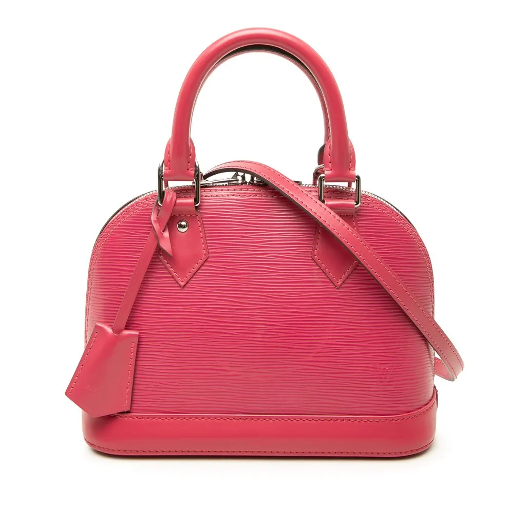 Louis Vuitton Epi Alma BB Pink Leather Good - Front View