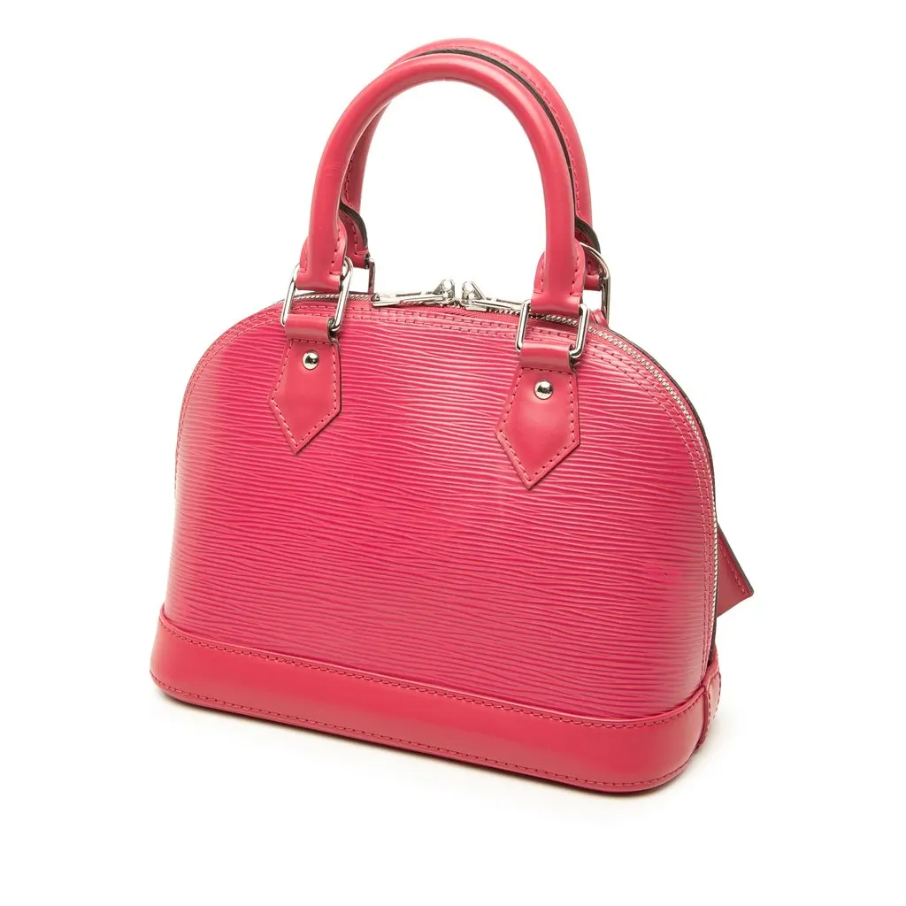 Louis Vuitton Epi Alma BB Pink Leather Good - Back View