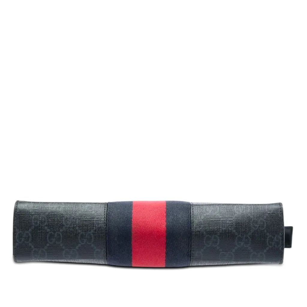 Gucci GG Supreme Web Clutch Black Very good - Inside View