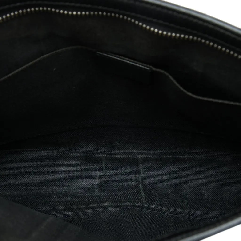 Gucci GG Supreme Web Clutch Black Very good - Model View