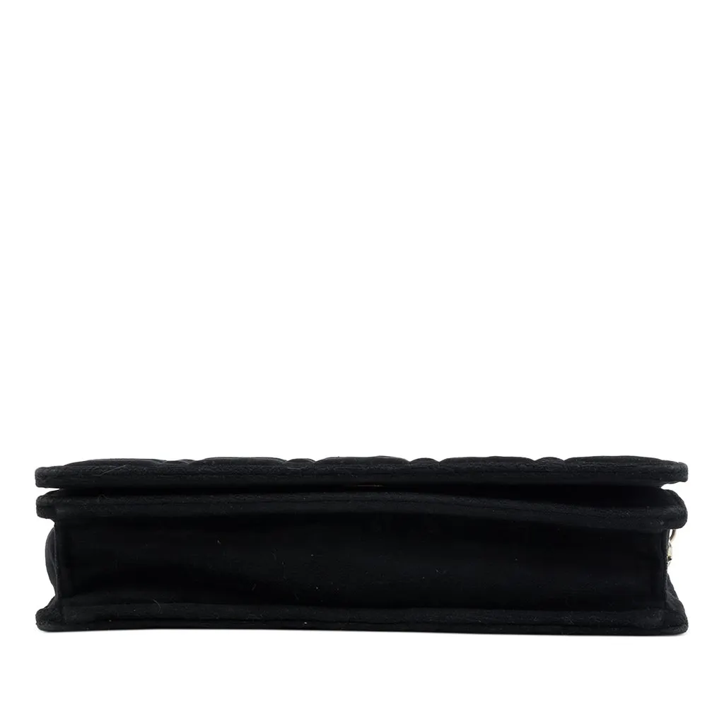 Dior Velvet Cannage Lady Dior Chain Convertible Clutch Black Velvet Very good - Inside View