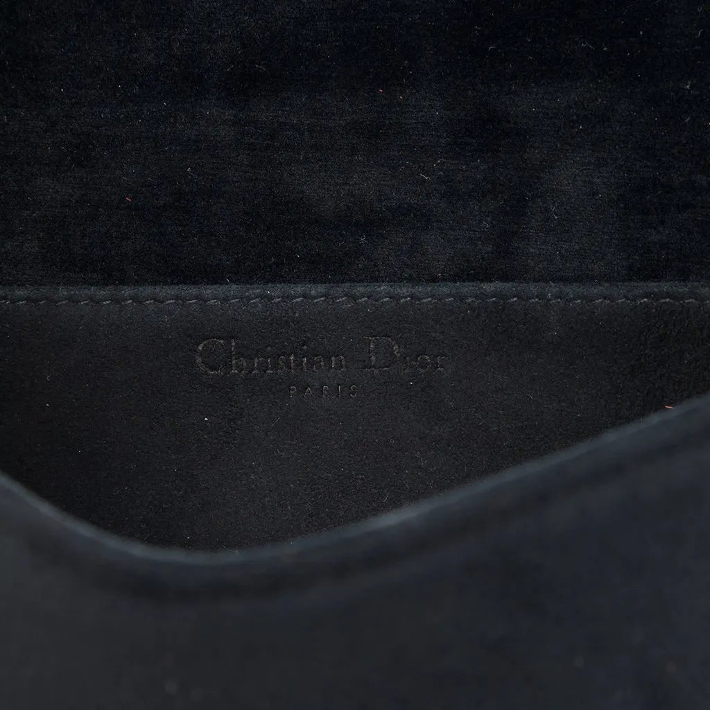 Dior Velvet Cannage Lady Dior Chain Convertible Clutch Black Velvet Very good - Box View