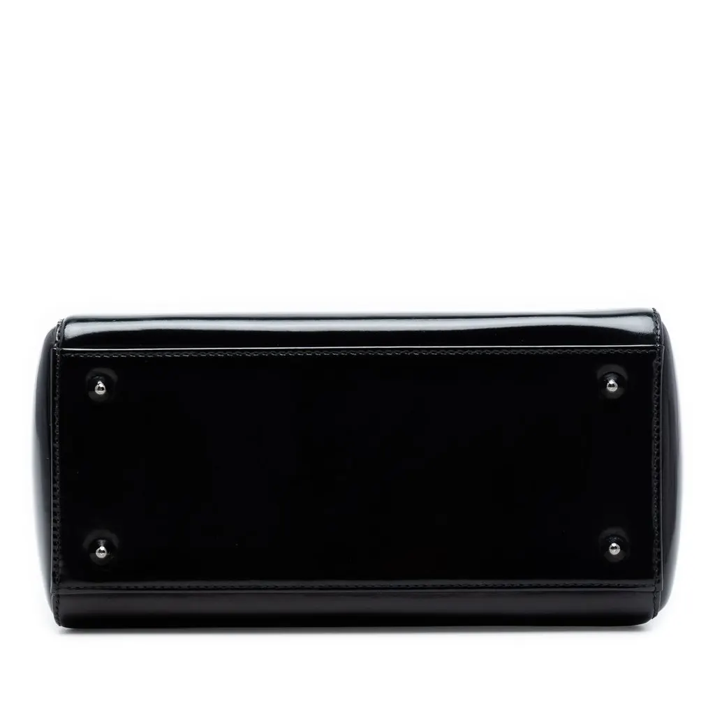 Dior Medium Patent Lady Dior Black Leather Very good - Inside View