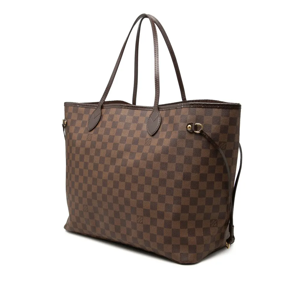 Louis Vuitton Damier Ebene Neverfull GM Brown Very good - Back View