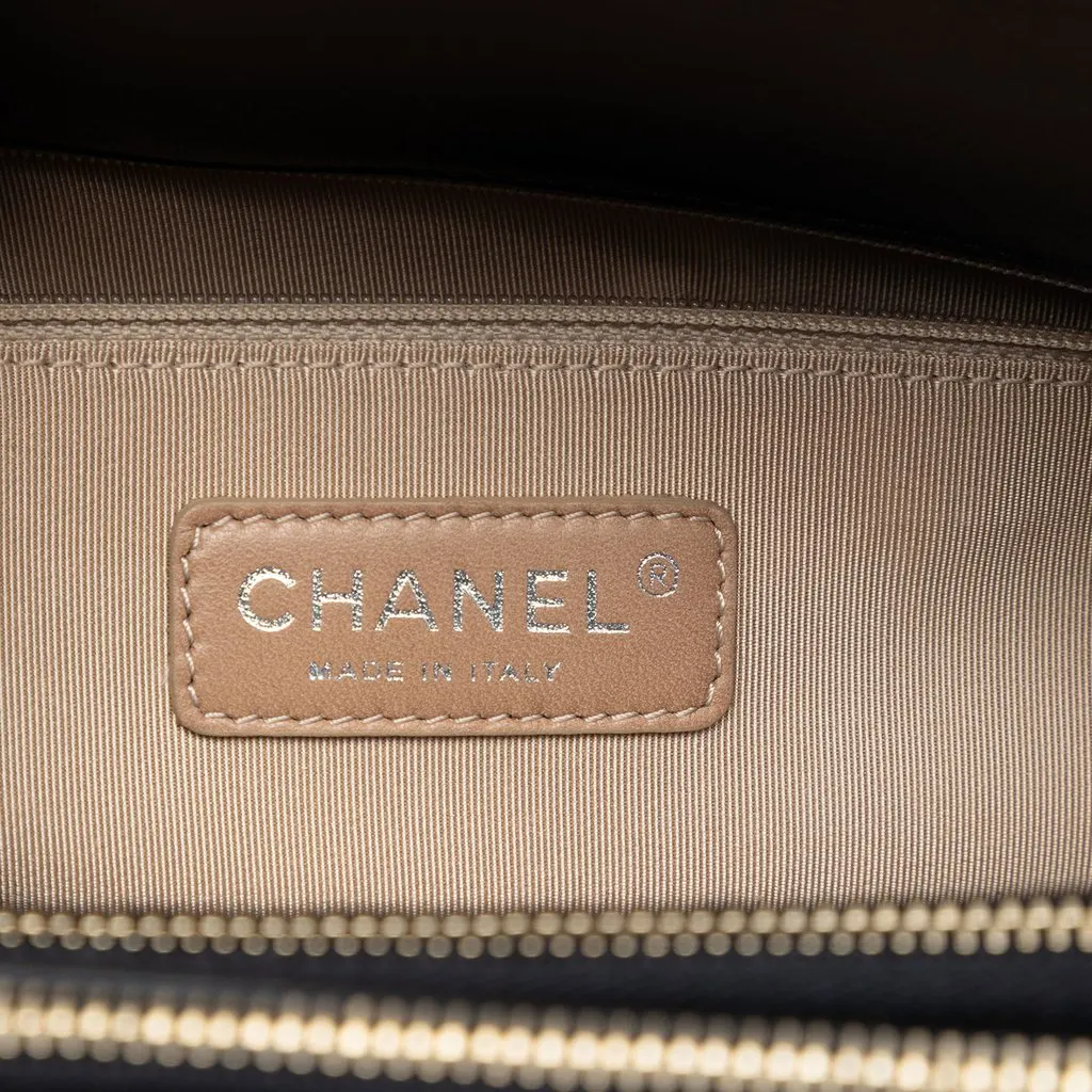 Chanel Quilted Glazed Calfskin Reissue Mademoiselle Accordion Tote Black Leather Very good - Box View