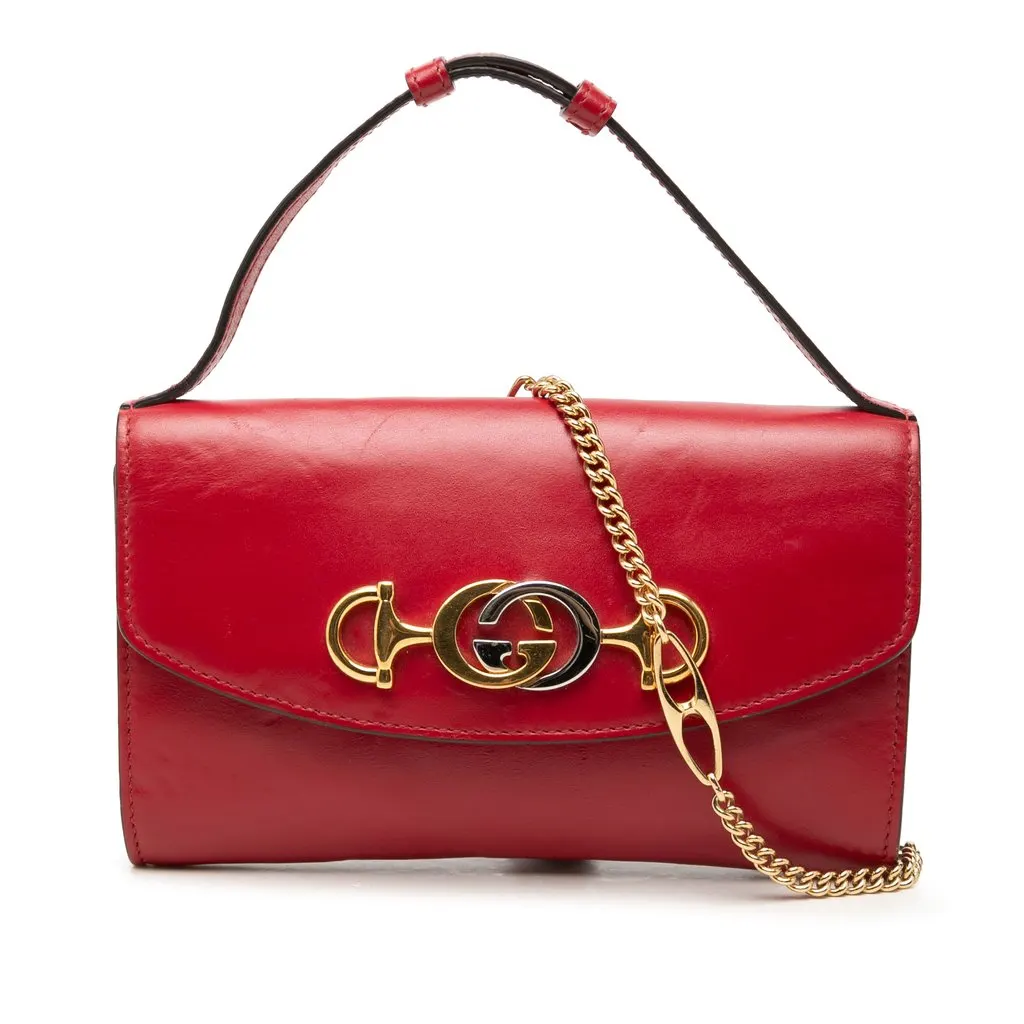 mimi！2点☆GUCCI☆VUI Gucci Mini Calfskin Zumi Satchel Red Mini Leather | Pre-Owne