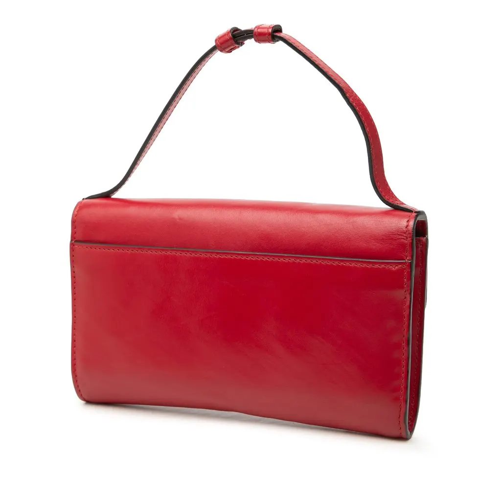 Gucci Mini Calfskin Zumi Satchel Red Leather Very good - Back View
