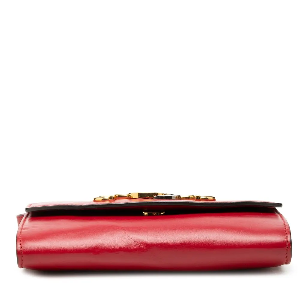 Gucci Mini Calfskin Zumi Satchel Red Leather Very good - Inside View