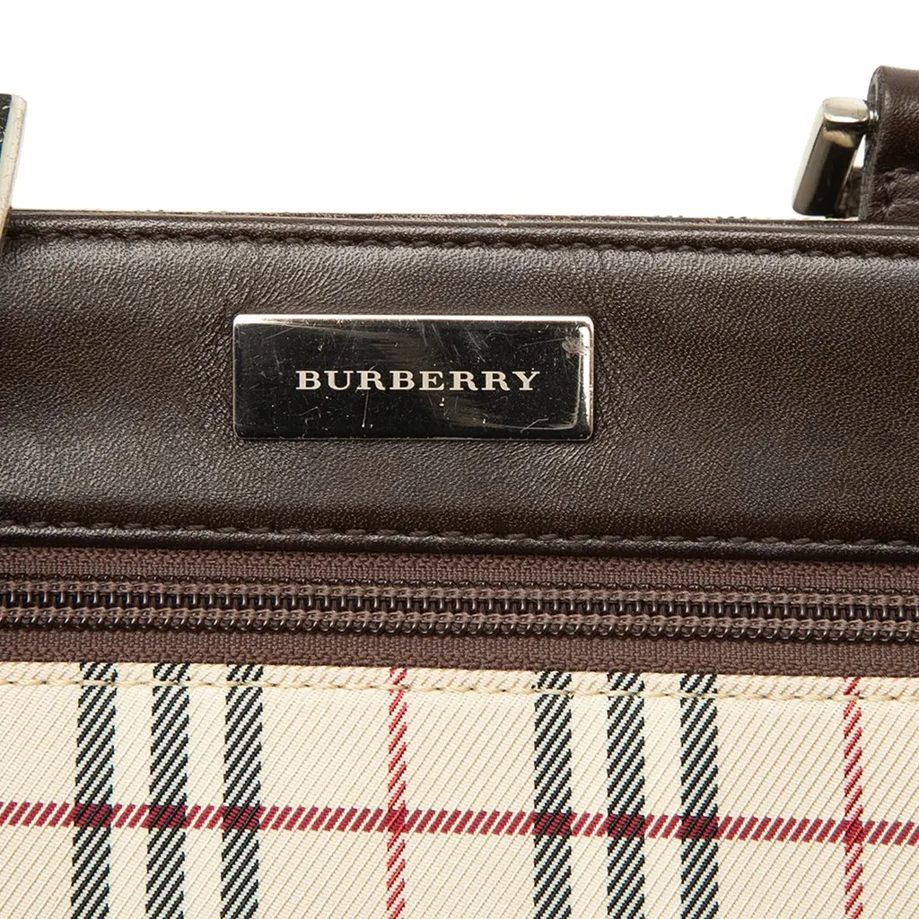 Burberry House Check Canvas Crossbody Beige Canvas Good - Box View