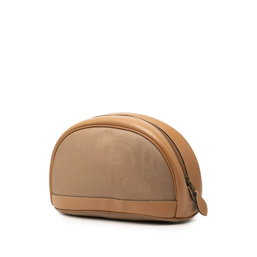 Dior Diorissimo Trotter Coated Canvas Cosmetic Pouch Beige Very good - Back View