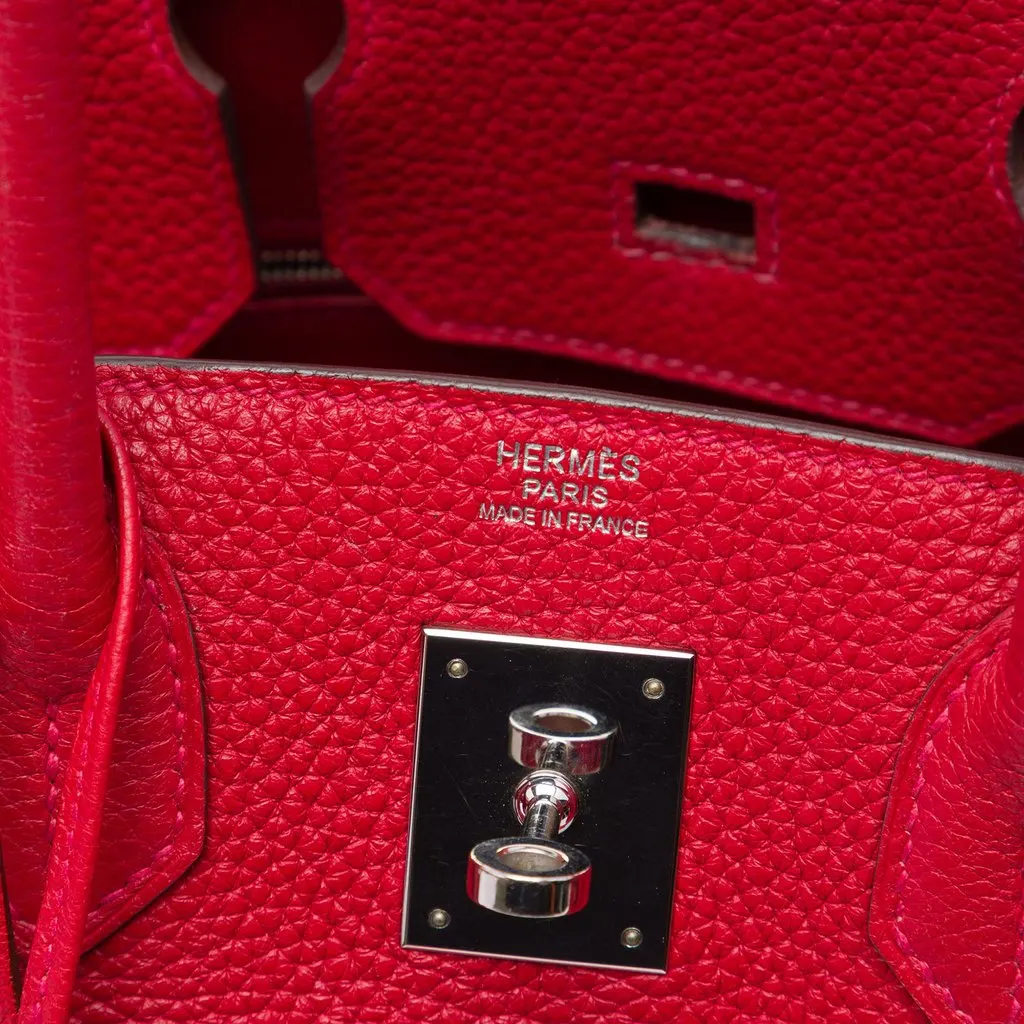 Hermès Clemence Birkin Retourne 30 Red Leather Very good - Box View
