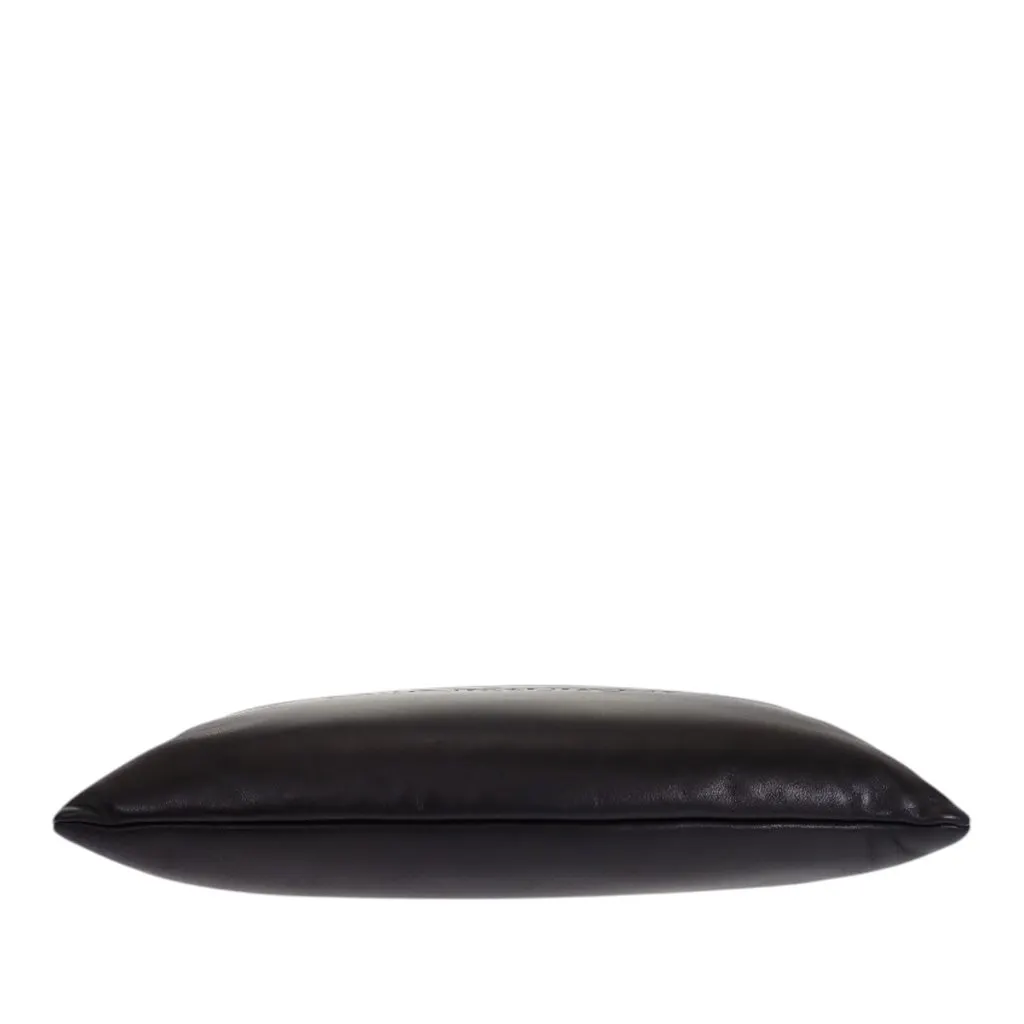 Saint Laurent Large Lambskin Puffy Pouch Black Leather Good - Inside View