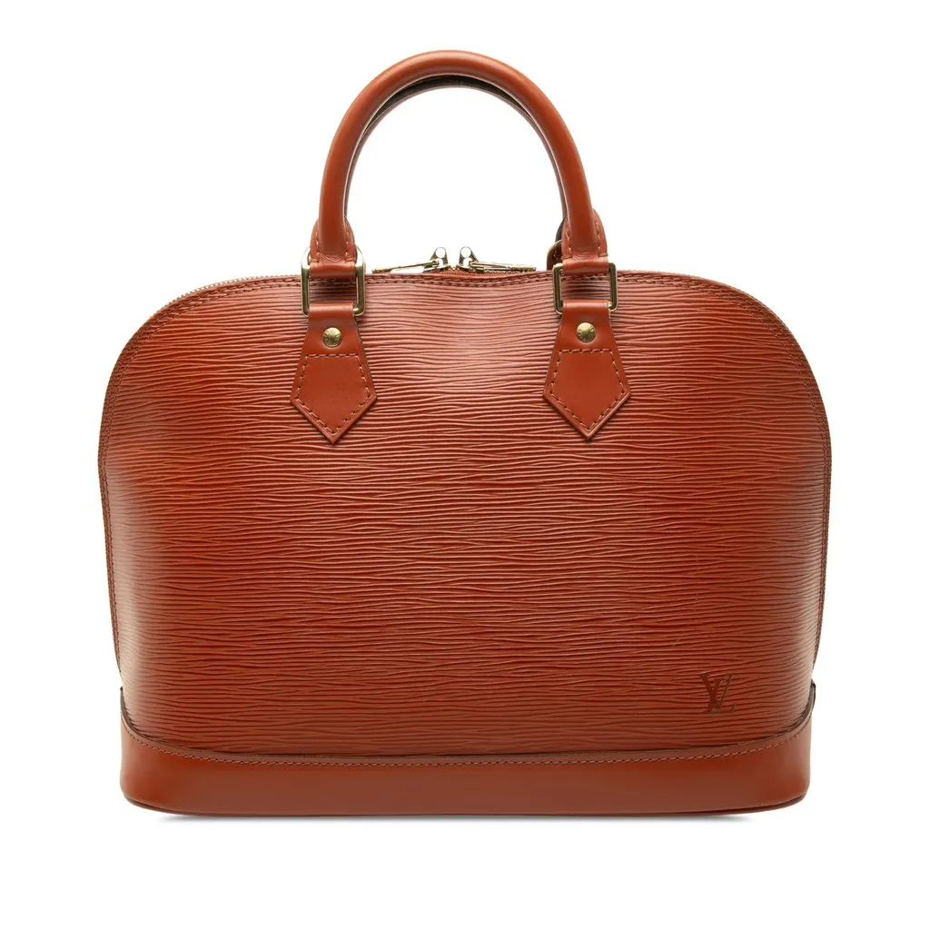 Louis Vuitton Epi Alma PM Brown Leather Very good - Front View