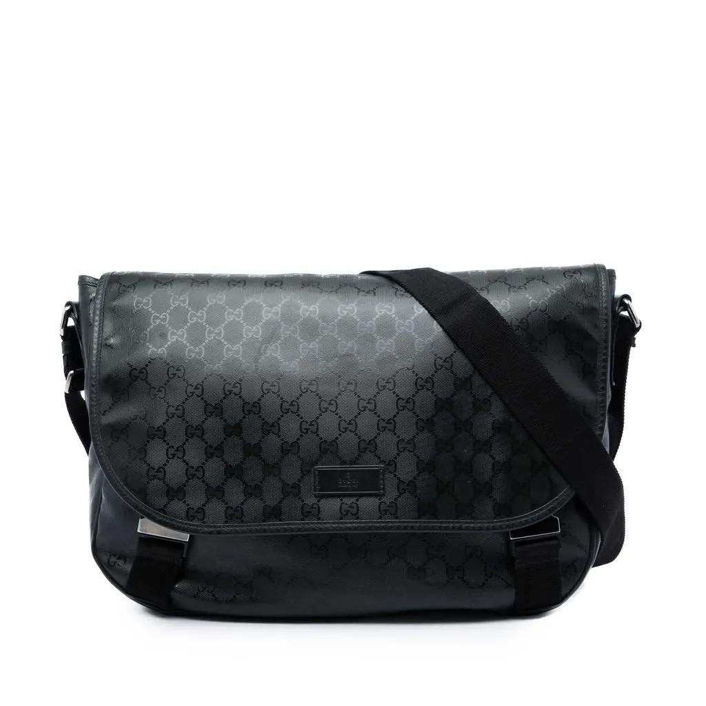 Gucci GG Imprime Messenger Bag Black Very good - Front View