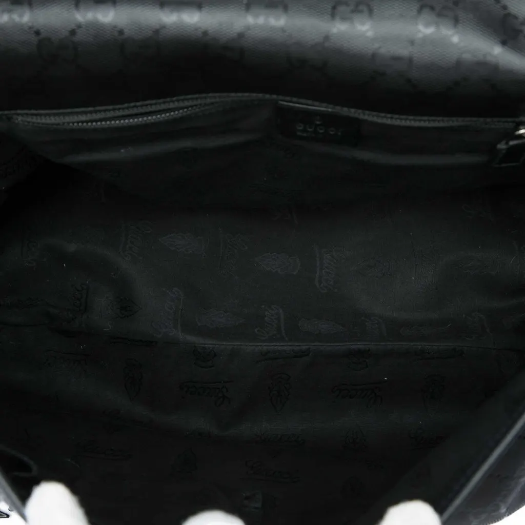Gucci GG Imprime Messenger Bag Black Very good - Model View