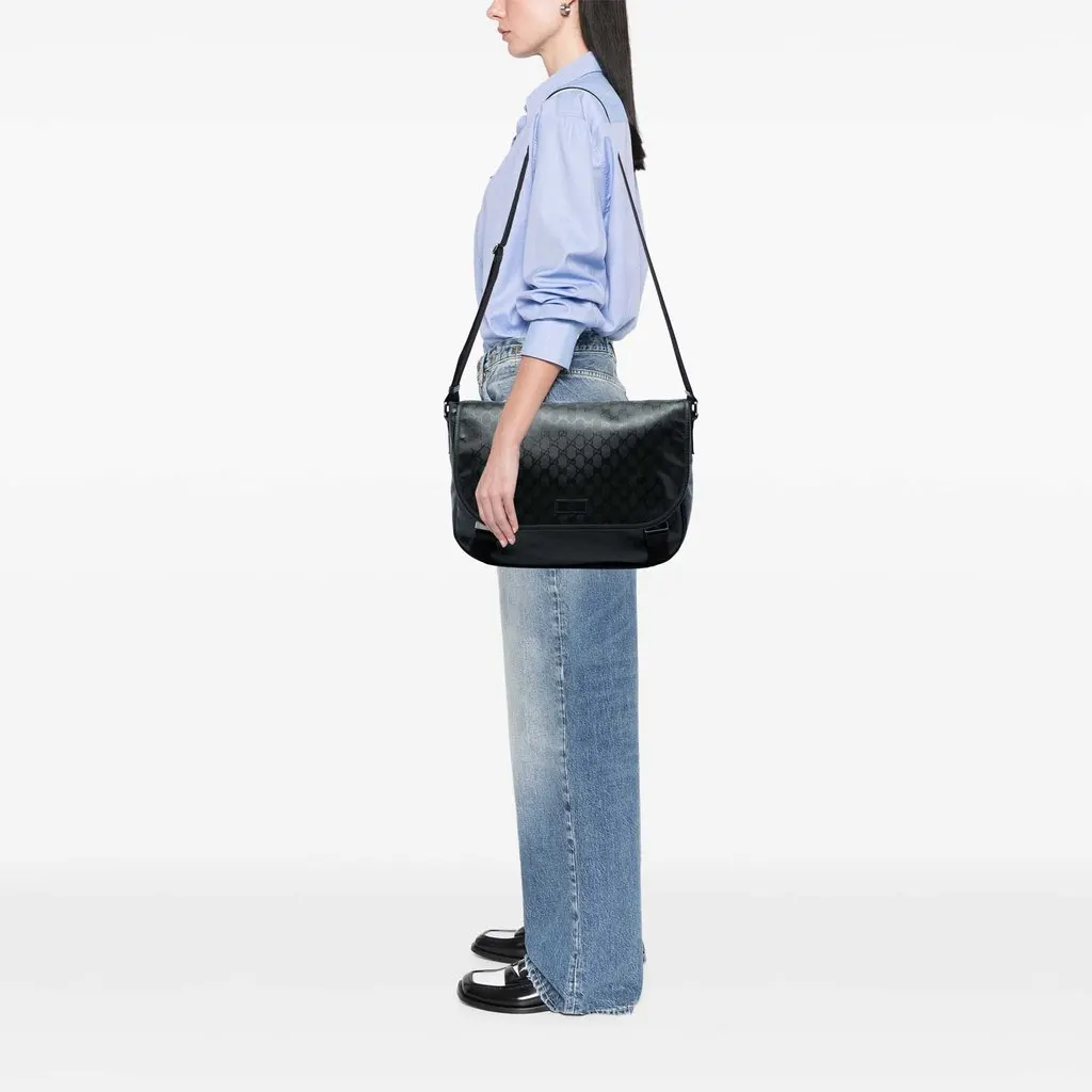 Gucci GG Imprime Messenger Bag Black Very good - Box View