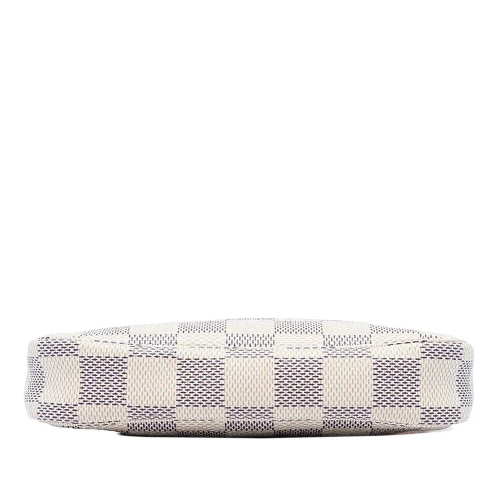 Louis Vuitton Damier Azur Mini Pochette Accessoires White Canvas Very good - Inside View