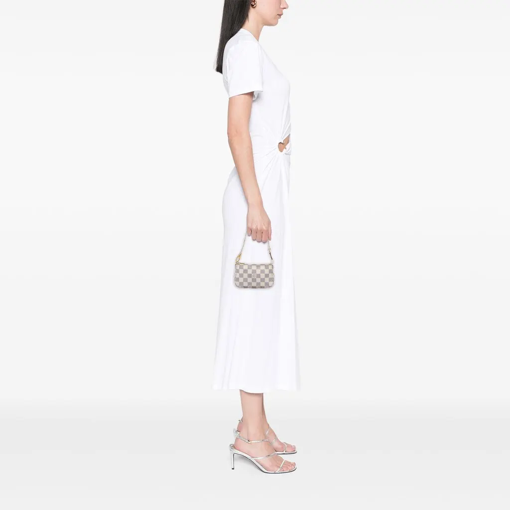 Louis Vuitton Damier Azur Mini Pochette Accessoires White Canvas Very good - Box View