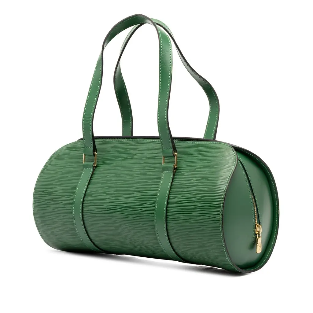 Louis Vuitton Epi Soufflot Green Leather Good - Back View