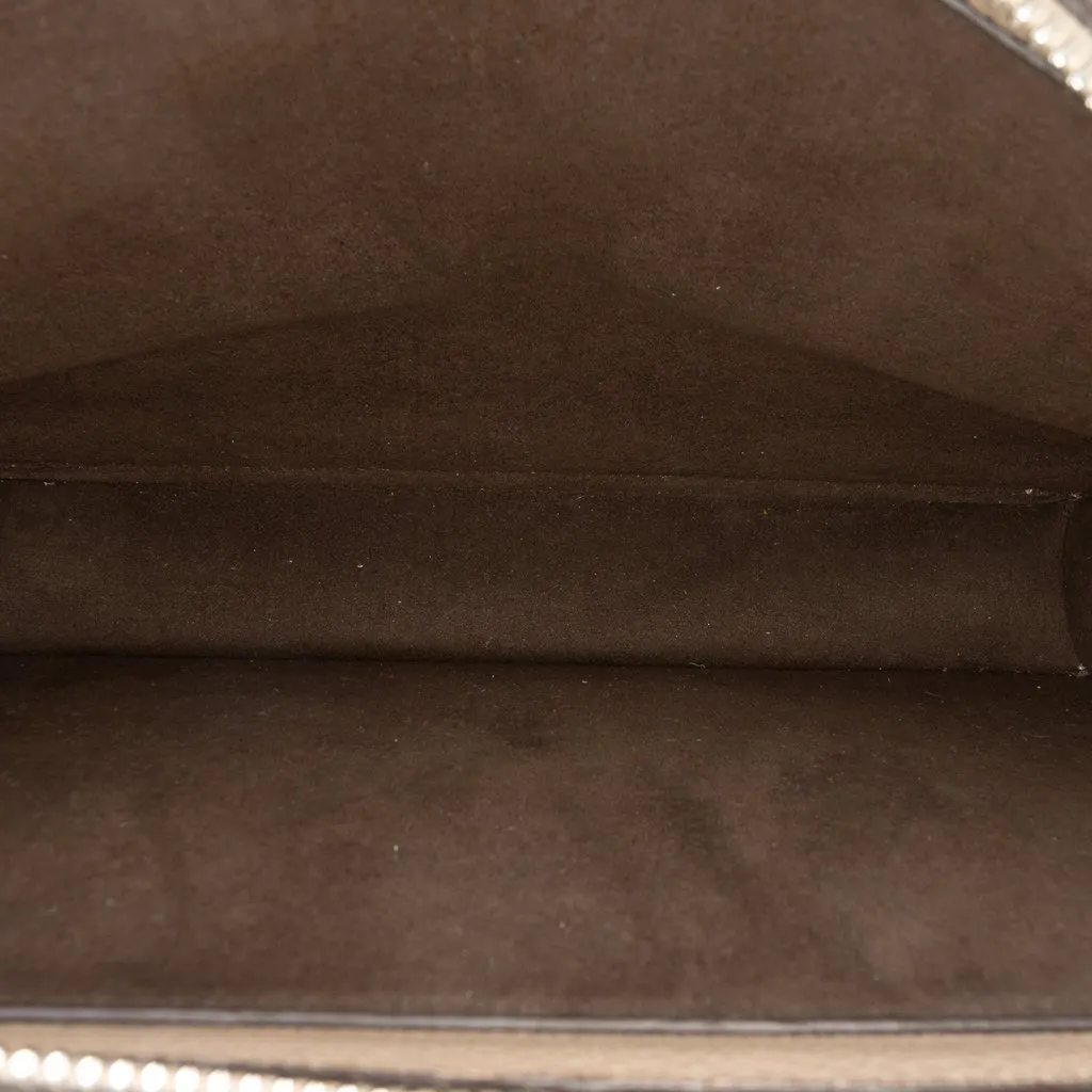 Fendi Small Zucca Leather Peekaboo ISeeU Satchel Brown Leather Very good - Model View