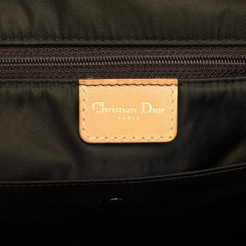 Dior Diorissimo Canvas Double Saddle Bowler Bag Brown Very good - Box View
