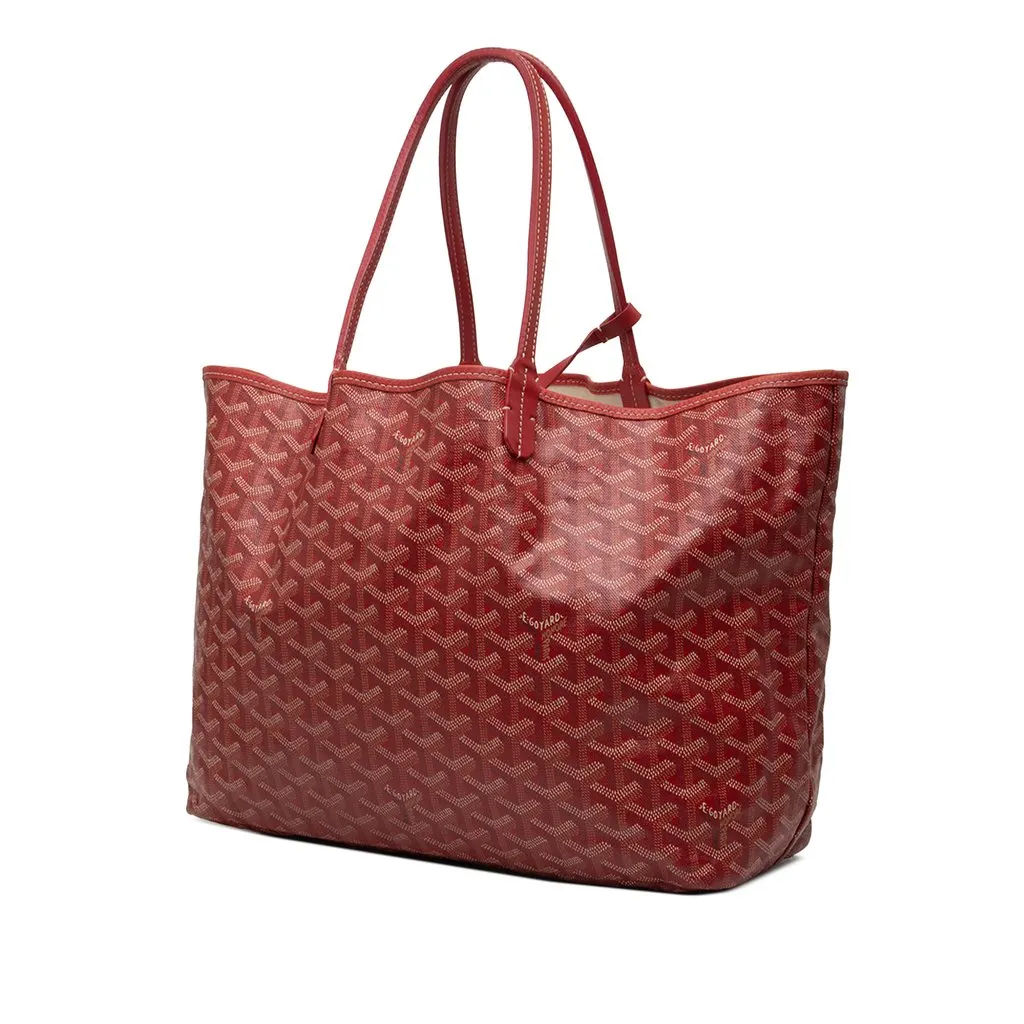 Goyard Goyardine Saint Louis PM Red Canvas Good - Back View