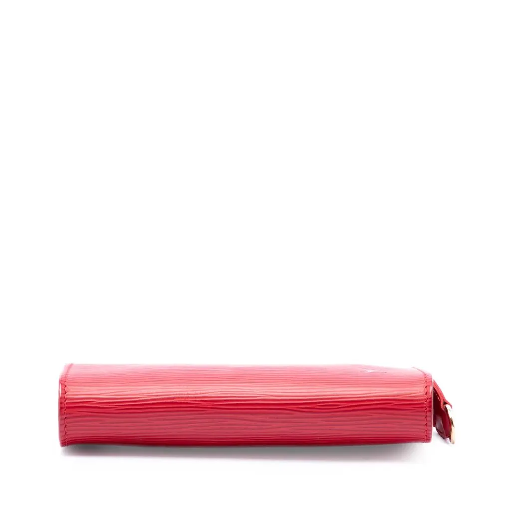Louis Vuitton Epi Bucket PM Pouch Red Leather Very good - Inside View