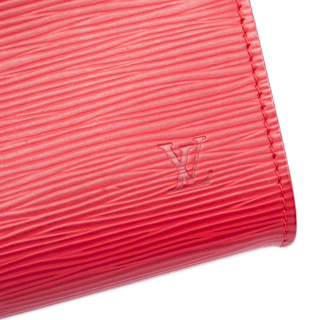 Louis Vuitton Epi Bucket PM Pouch Red Leather Very good - Box View