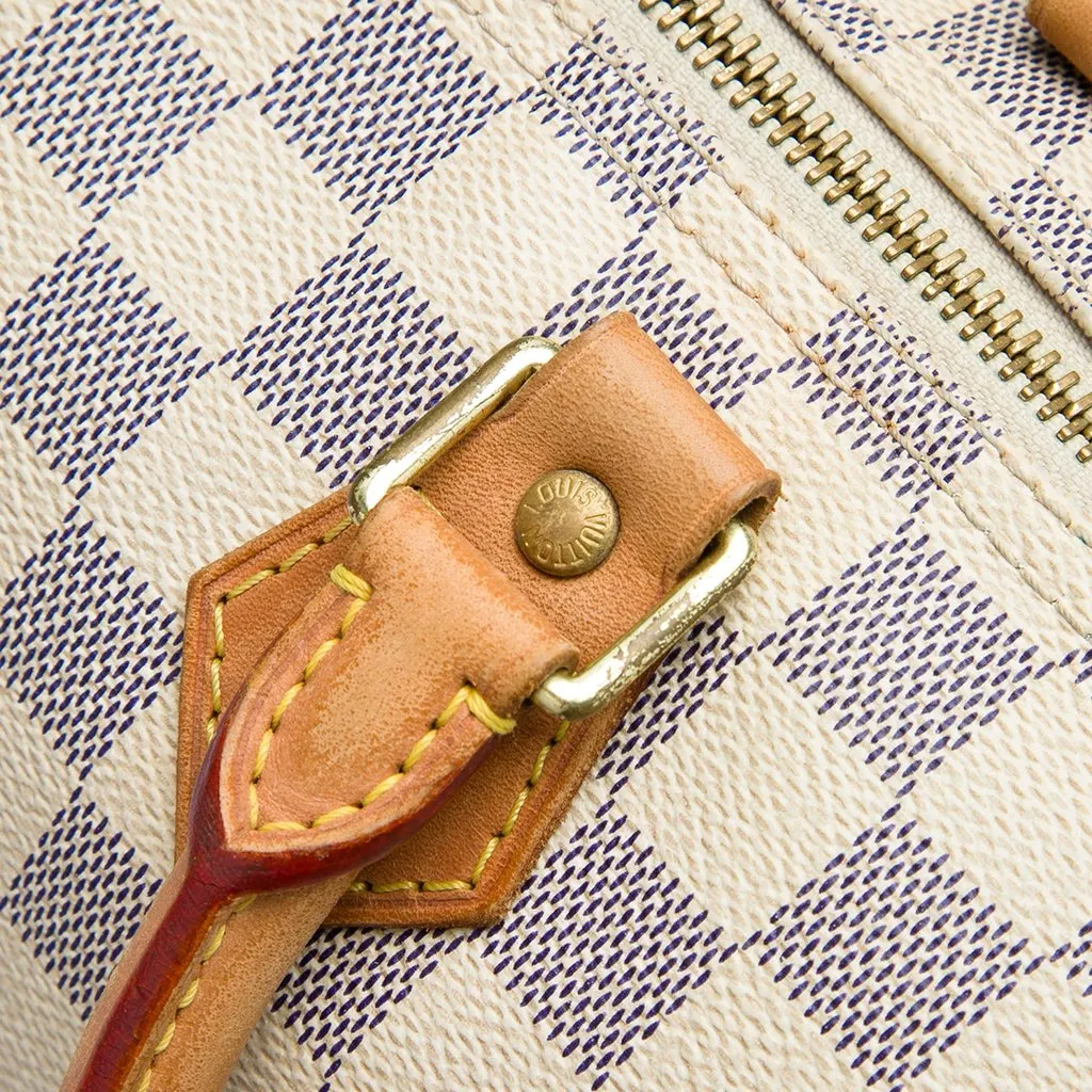 Louis Vuitton Damier Azur Speedy 35 White Canvas Very good - Box View