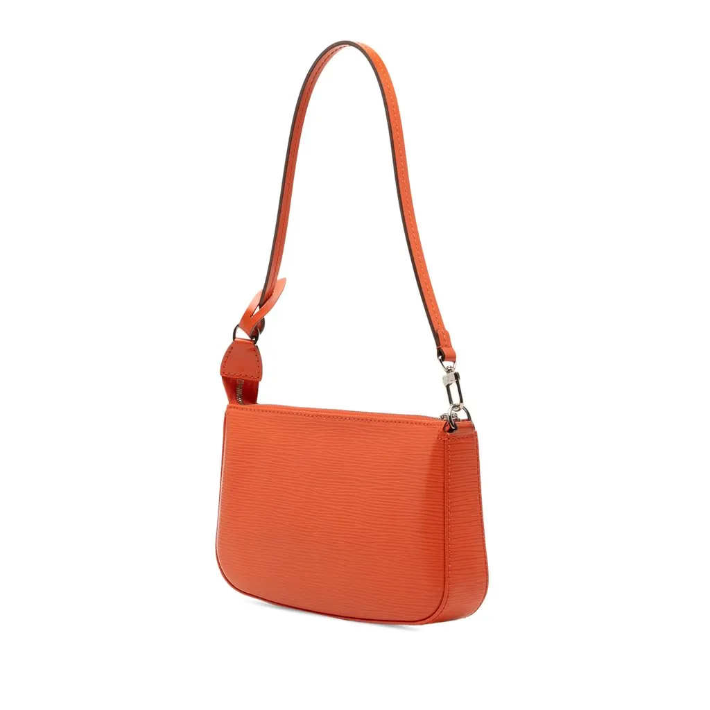 Louis Vuitton Epi Pochette Accessoires Orange Leather Very good - Back View