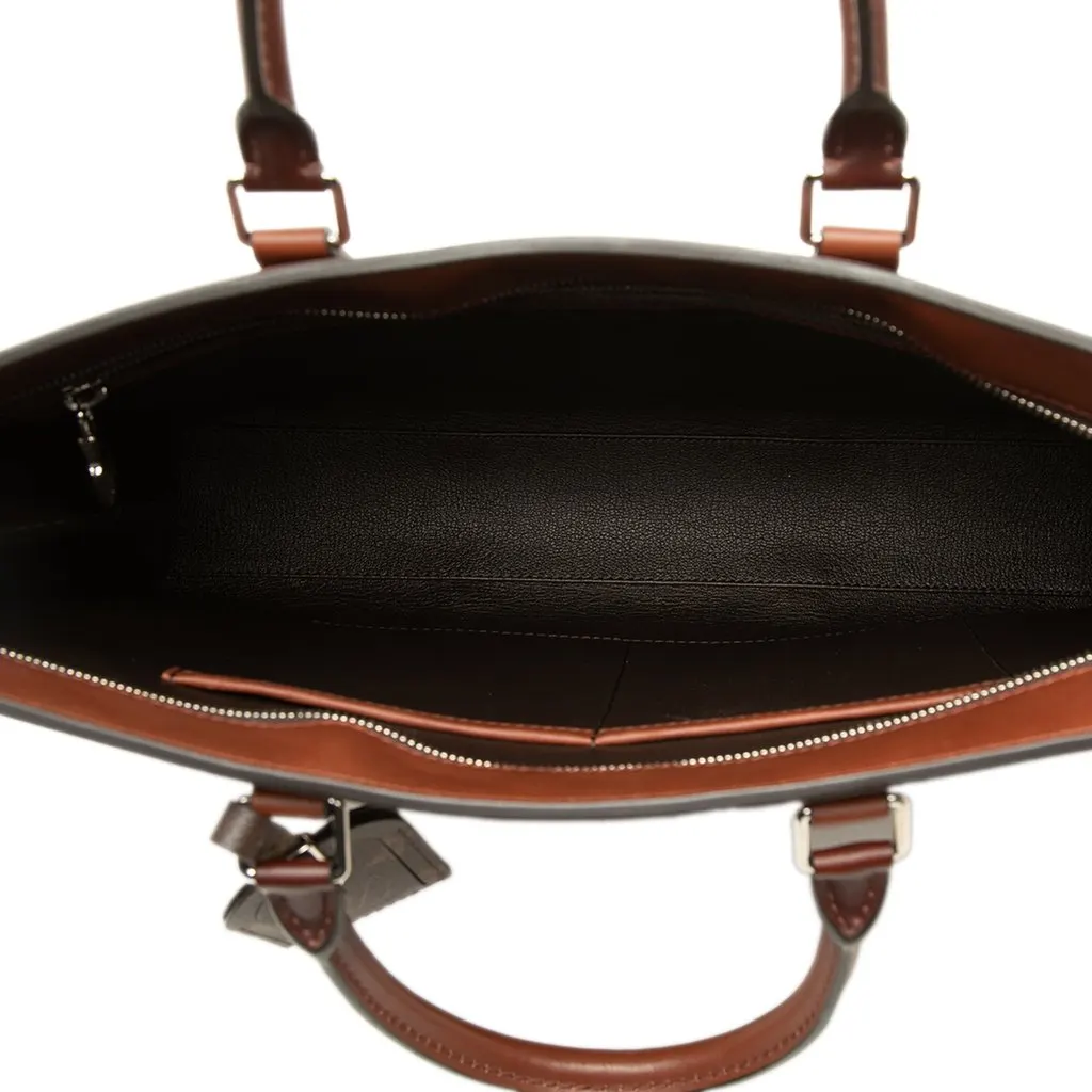 Louis Vuitton Sac Plat Horizontal Zippe Brown Leather Very good - Model View